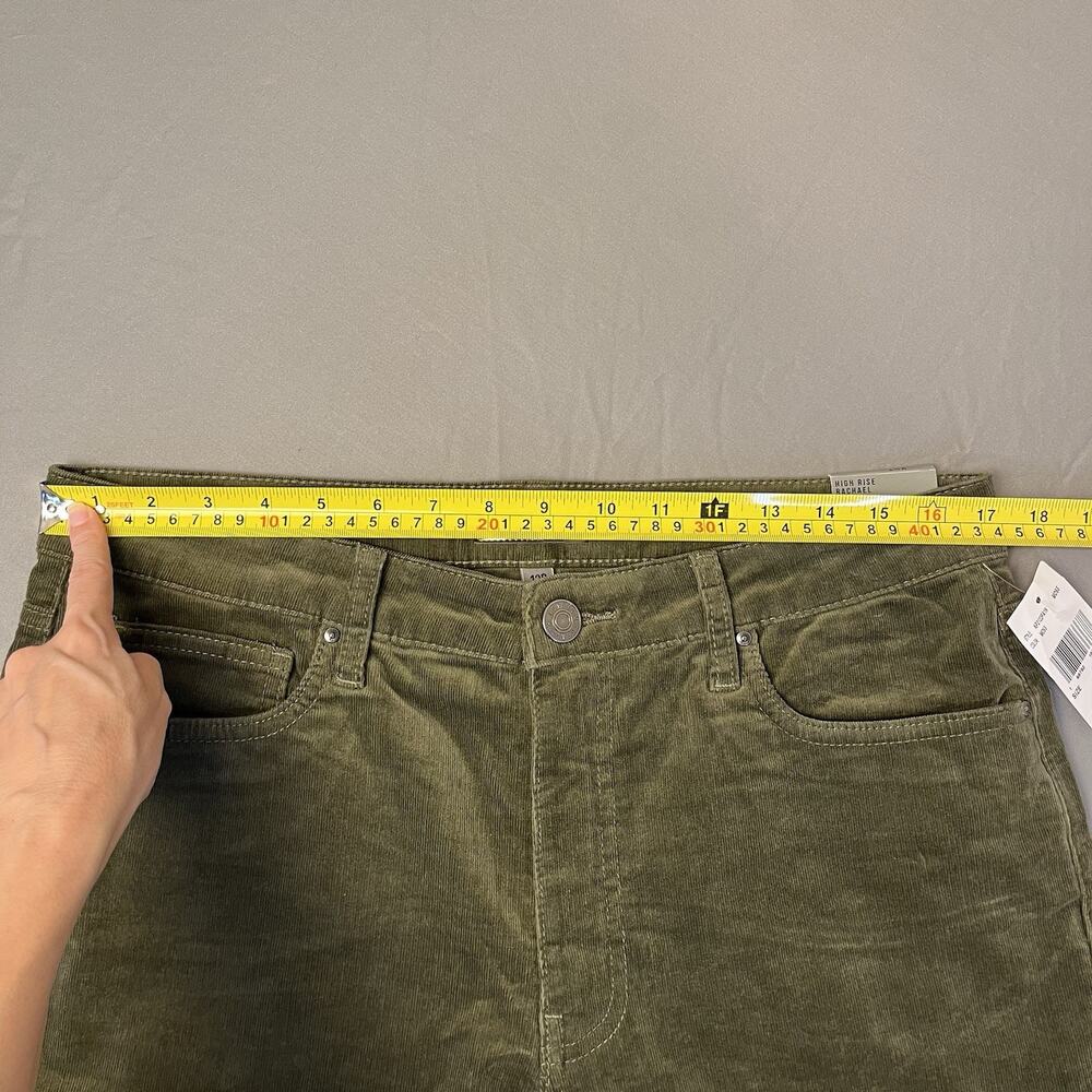 Kut from the Kloth 12P Rachael Fab Ab Mom Jean Corduroy Pants Moss High Rise - Picture 11 of 16